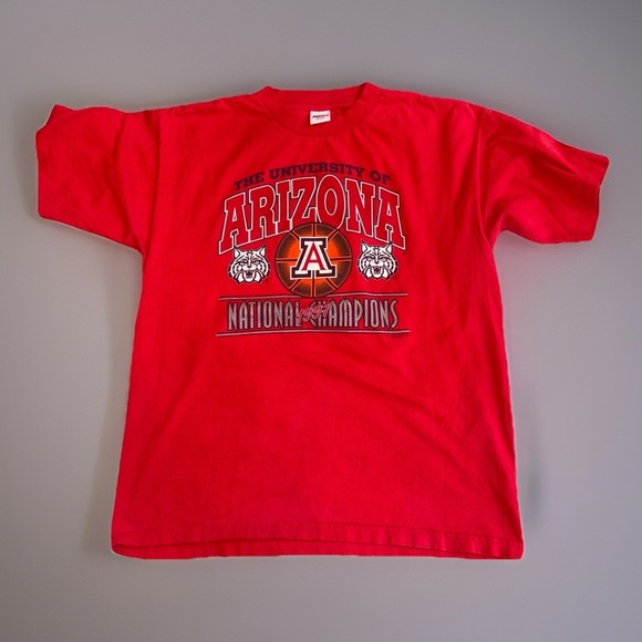 Vintage Other - Vintage 90s University of Arizona Wildcats T-Shirt XLarge Men NCAA Basketball